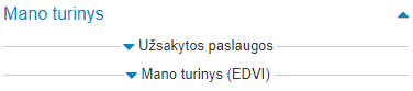 Geoportal.lt žemėlapių naršyklės komponentas naudotojo turimų duomenų resursų valdymui